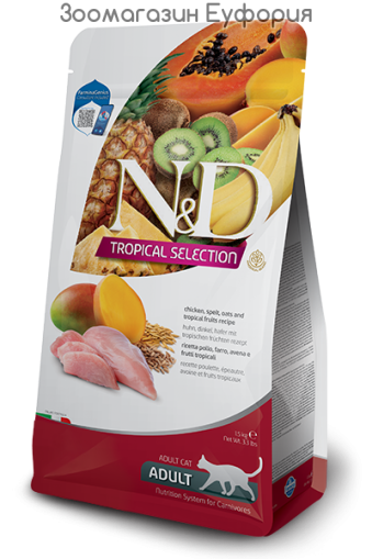 N&D Tropical Selection Cat Adult с пилешко 5кг