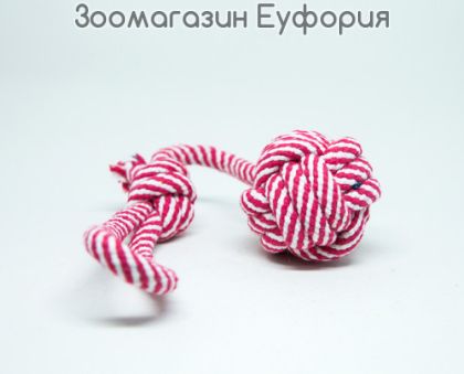 Въже с плетена топка