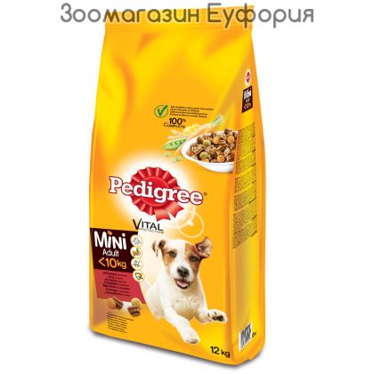 Pedigree Adult Small Dog с говеждо и зеленчуци - насипна 1кг
