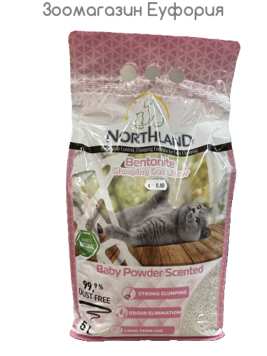 Northland 5л - бял нентонит с аромат на бебешка пудра