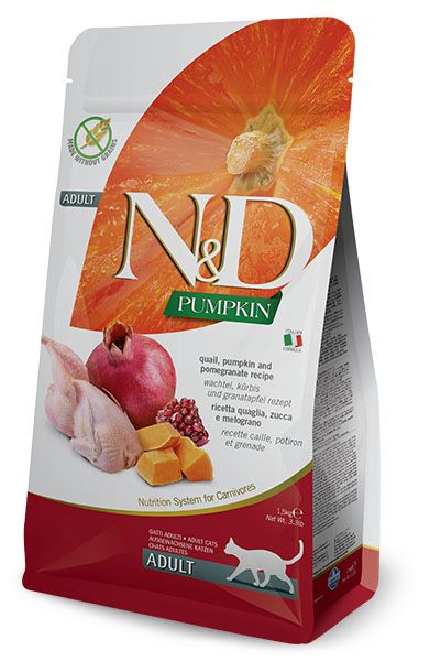 N&D Adult Cat с пъдпъдък, тиква и нар 5кг