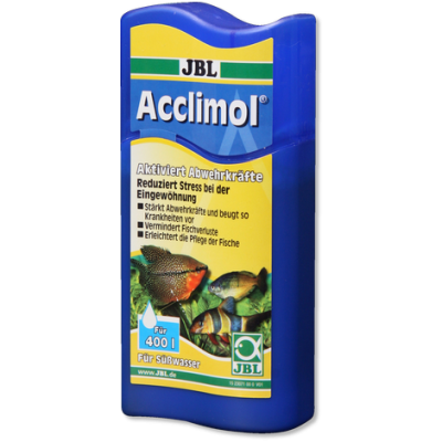 JBL ACCLIMOL 100ML- ПРЕПАРАТ ,НАМАЛЯВАЩ СТРЕСА И ПРОБЛЕМИТЕ ПРИ КЛИМАТИЗАЦИЯ НА АКВАРИУМНИ РИБИ