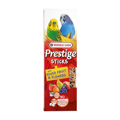  Prestige Stick Small Paraket Mix Fruit & Flower 60g - 2бр. стикове за вълнисти папагали с плодове и цветя