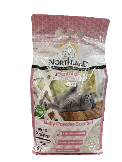 Northland 5л - бял нентонит с аромат на бебешка пудра